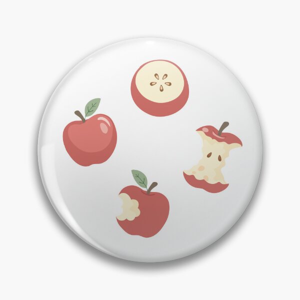 Item preview, Fresh Red Apple Core Slice Illustration  designed and sold by BetweenForms.