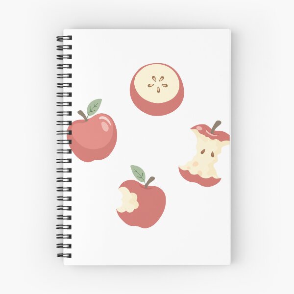 Item preview, Fresh Red Apple Core Slice Illustration  designed and sold by BetweenForms.