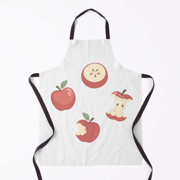 Item preview, Fresh Red Apple Core Slice Illustration designed and sold by BetweenForms.