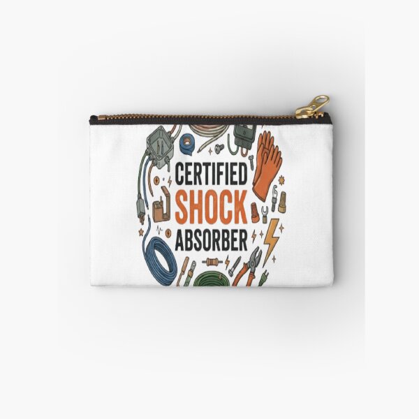 Item preview, Certified Shock Absorber Funny Electrician Electrical Worker Gift designed and sold by ArtsyElegance4U ⭐⭐⭐⭐⭐.