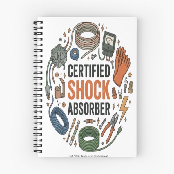 Item preview, Certified Shock Absorber Funny Electrician Electrical Worker Gift designed and sold by ArtsyElegance4U ⭐⭐⭐⭐⭐.