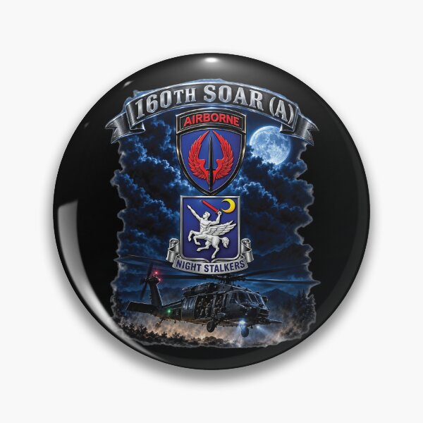 Item preview, USASOAC - SSI, 160th Special Operations Regimen Airborne  DUI with Scene Blackhawk - 3D - Enhanced designed and sold by Military Insignia Products.