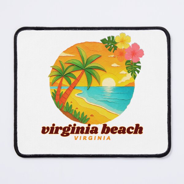 Item preview, Virginia Beach Virginia Paper Cut Sunset | Coastal Vacation Souvenir designed and sold by DonnaRaine.