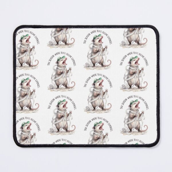 Item preview, Tax Season Screaming Opossum designed and sold by Tiffany Roy.