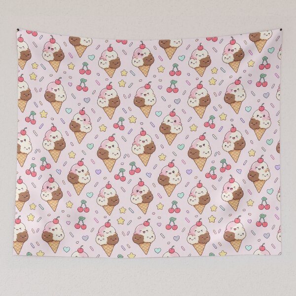Item preview, Kawaii Star Lollipop Pastel Candy Pattern designed and sold by Soft Berry Studio.
