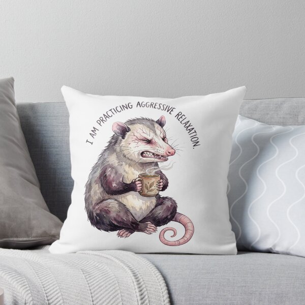 Aperçu de l'œuvre Café Opossum Relaxation Agressive créée et vendue par Tiffany Roy.