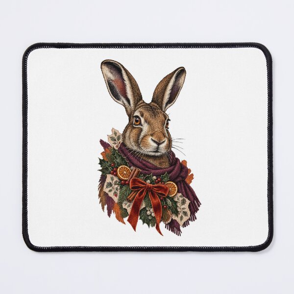 Item preview, Christmas hare wears a wreath of oranges and cinnamon designed and sold by TaruHonu.