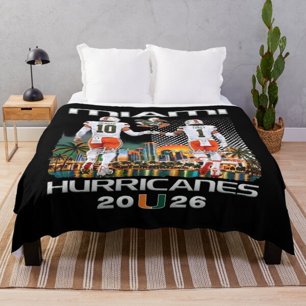 Item preview, Miami Hurricanes Football Players Fist Bump Skyline City designed and sold by lightylegal.
