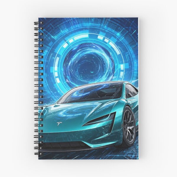 Item preview, Teal Electric Supercar Time Warp - Futuristic Sports Car Portal Art designed and sold by redkat-4.