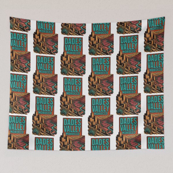 Item preview, Dades Valley Morocco Vintage Travel Tourism designed and sold by TravelersGems.
