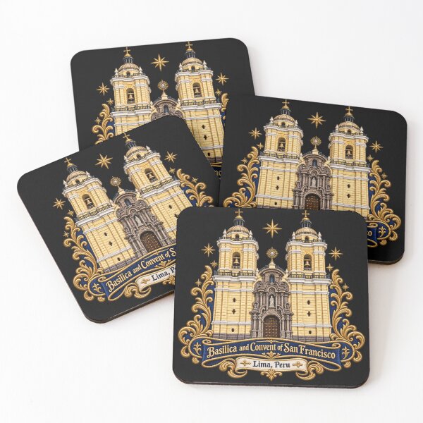 Item preview, San Francisco Basilica Lima Peru Embroidery Crest – Baroque Church Architecture Art designed and sold by Emoji Emblems.