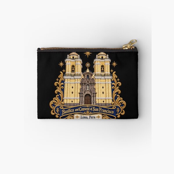 Item preview, San Francisco Basilica Lima Peru Embroidery Crest – Baroque Church Architecture Art designed and sold by Emoji Emblems.