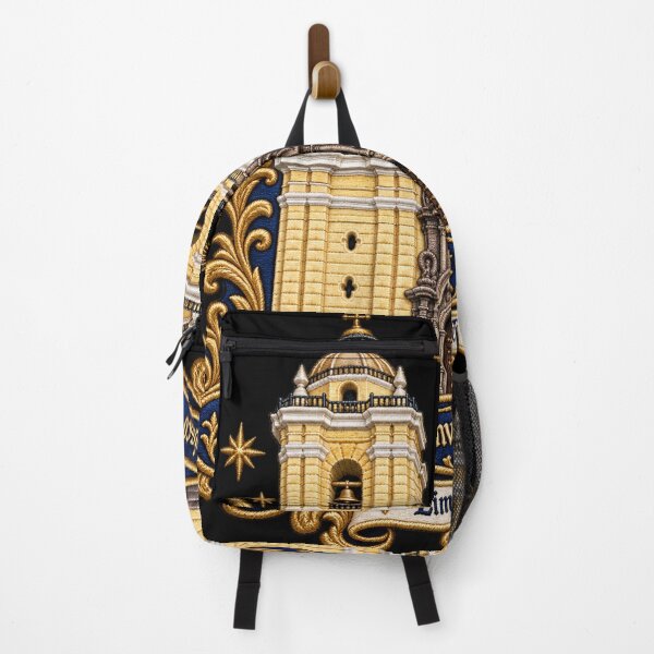 Item preview, San Francisco Basilica Lima Peru Embroidery Crest – Baroque Church Architecture Art designed and sold by Emoji Emblems.