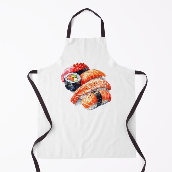 Item preview, Japanese Sushi Watercolor Illustration designed and sold by BetweenForms.