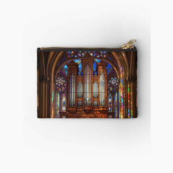 Item preview, Gothic Pipe Organ with Rainbow Stained Glass Light designed and sold by pinkal.