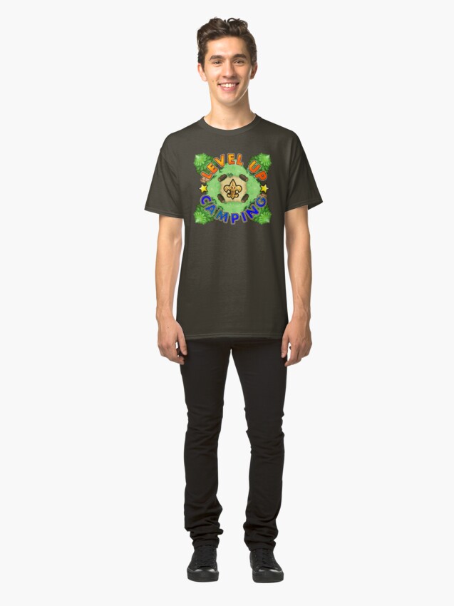 Alternate view of Level Up Camping Classic T-Shirt