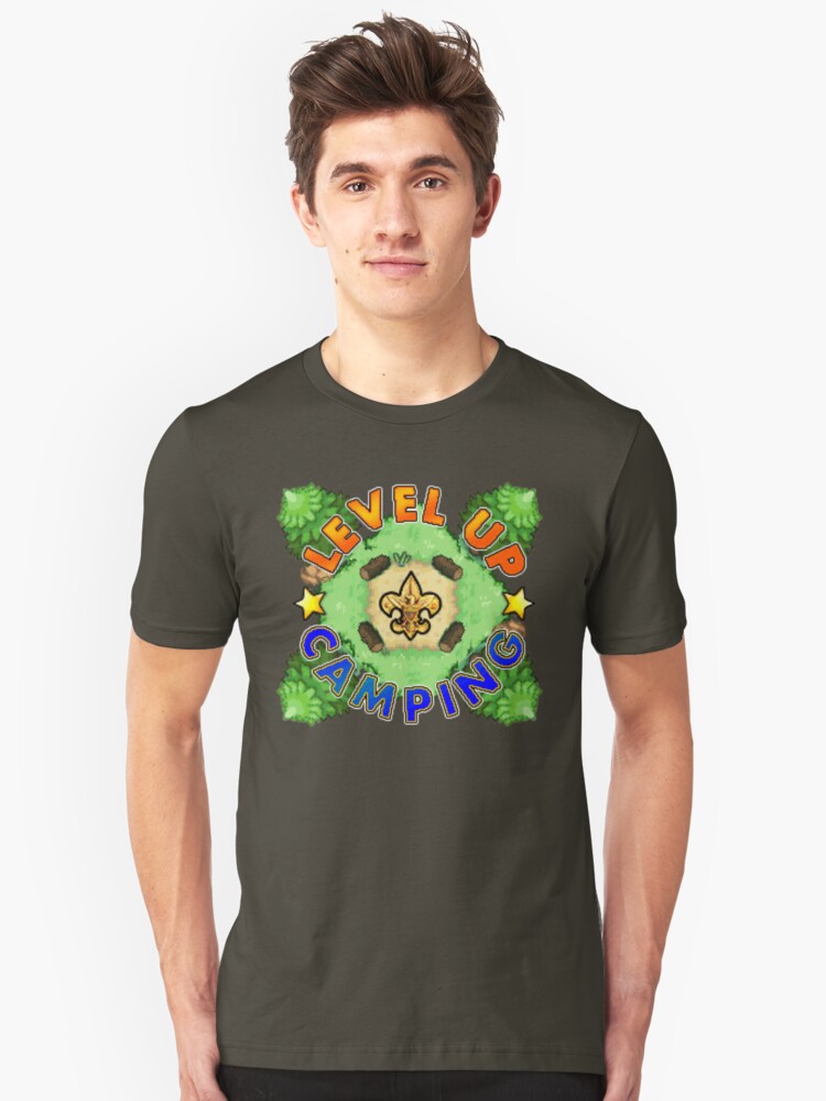 Alternate view of Level Up Camping Slim Fit T-Shirt