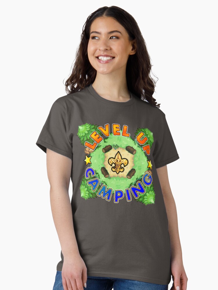 Thumbnail 2 of 7, Classic T-Shirt, Level Up Camping designed and sold by cdavenport4.