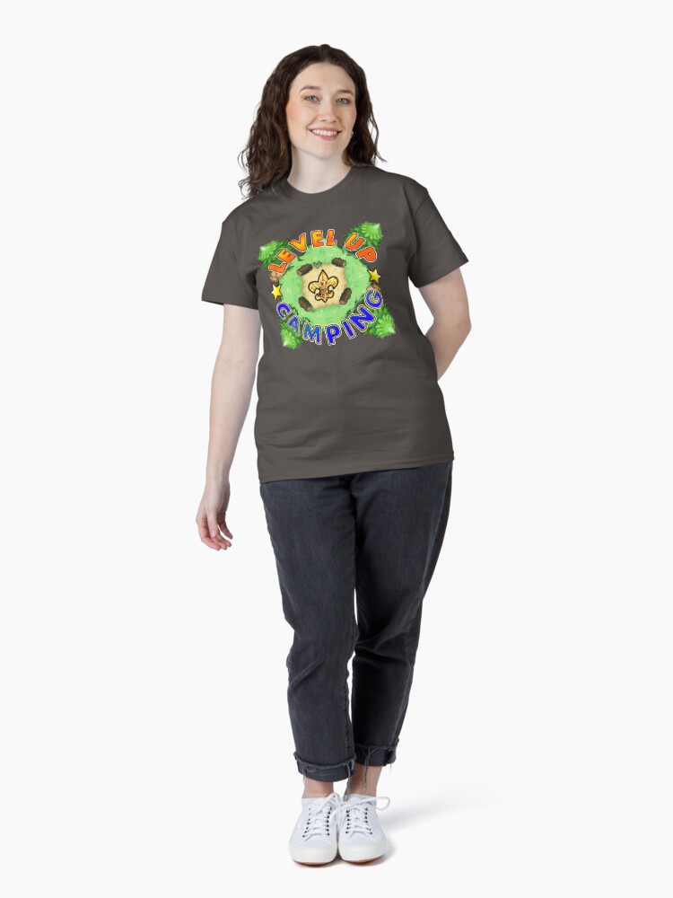 Thumbnail 4 of 7, Classic T-Shirt, Level Up Camping designed and sold by cdavenport4.