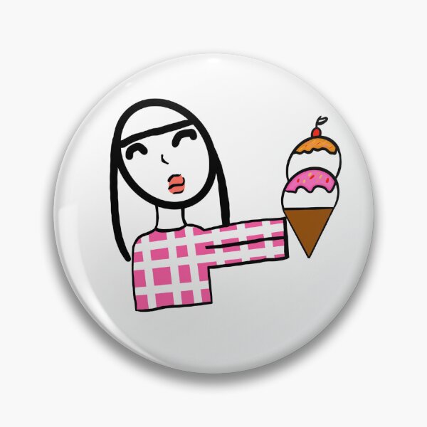 Item preview, Sweet tooth - Sweet Summer Cute Girl With Ice Cream Cone designed and sold by chuckletuckle.