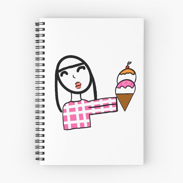 Item preview, Sweet tooth - Sweet Summer Cute Girl With Ice Cream Cone designed and sold by chuckletuckle.