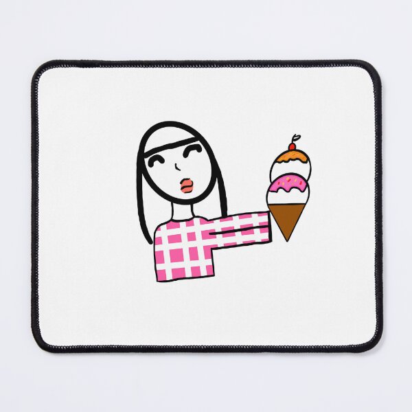 Item preview, Sweet tooth - Sweet Summer Cute Girl With Ice Cream Cone designed and sold by chuckletuckle.