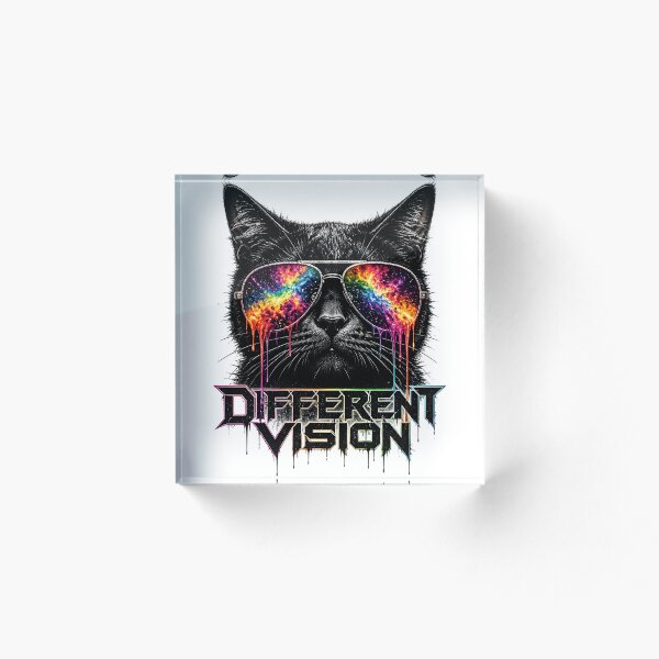 Item preview, Gafas de sol neón Different Vision Cool Rocker Cat designed and sold by VisualVerseLab.