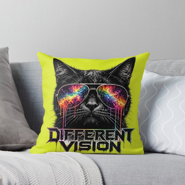 Item preview, Different Vision Cool Rocker Cat Neon Sunglasses designed and sold by VisualVerseLab.