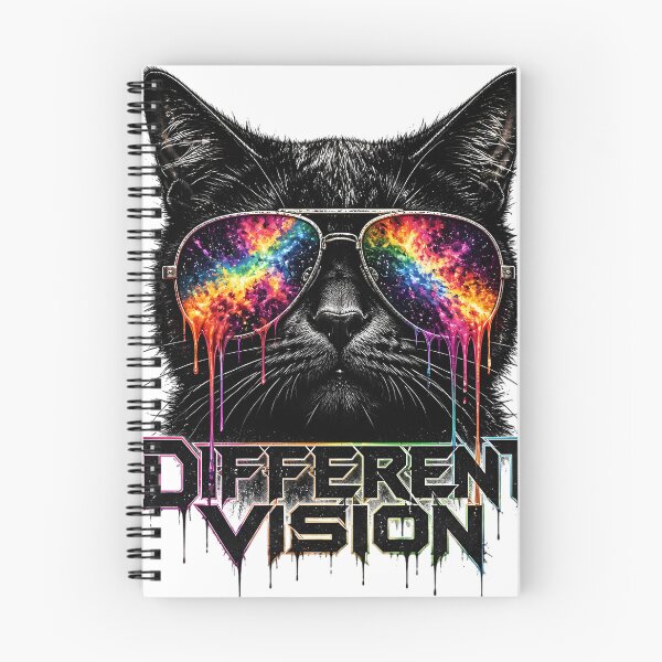 Item preview, Different Vision Cool Rocker Cat Neon Sunglasses designed and sold by VisualVerseLab.