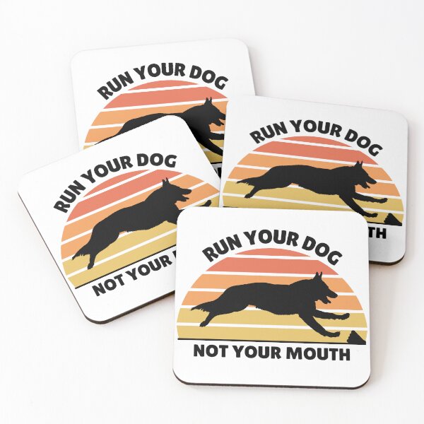 Item preview, Run Your Dog Not Your Mouth GSD FastCAT designed and sold by Mop Dog Designs.