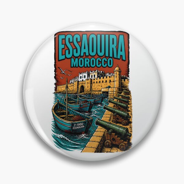 Item preview, Essaouira Morocco Vintage Travel Tourism designed and sold by TravelersGems.