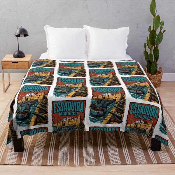 Item preview, Essaouira Morocco Vintage Travel Tourism designed and sold by TravelersGems.