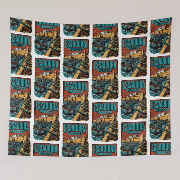 Item preview, Essaouira Morocco Vintage Travel Tourism designed and sold by TravelersGems.