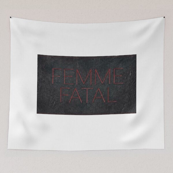 Item preview, Femme Fatal Red Thin Typography Dark Texture Art designed and sold by MaRCAStro.