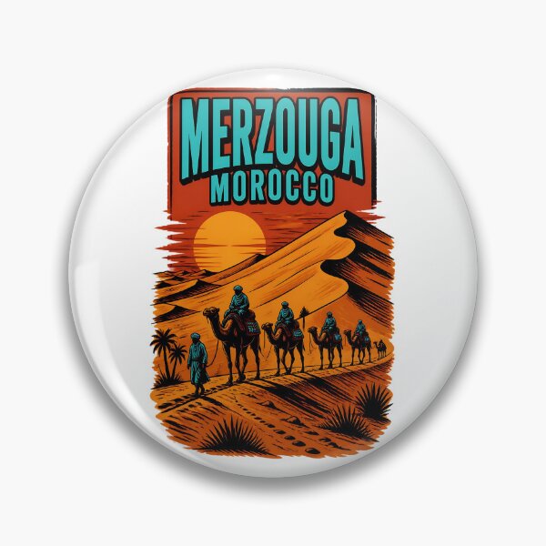 Item preview, Merzouga Morocco Vintage Travel Tourism designed and sold by TravelersGems.