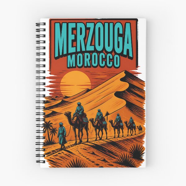 Item preview, Merzouga Morocco Vintage Travel Tourism designed and sold by TravelersGems.