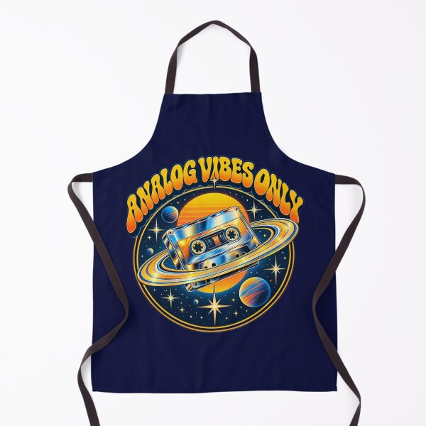 Item preview, Analog Vibes Only Retro Cassette Tape Space Planet Sunset Art designed and sold by QCena.