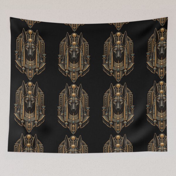 Item preview, Anubis Egyptian Guardian Dark Gothic Art designed and sold by AnadAA.