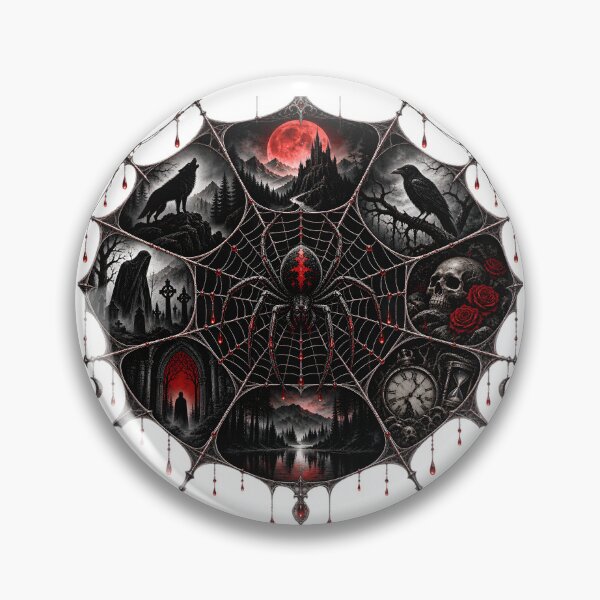 Item preview, Gothic Spiderweb – Dark Macabre Horror Art designed and sold by TOMSZE.