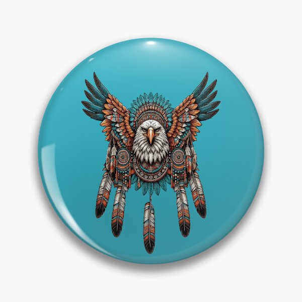 Item preview, EAGLE, SACRED SYMBOL, SOUTHWESTERN ART, FEATHERS WINGS, WEST designed and sold by classic car craze.
