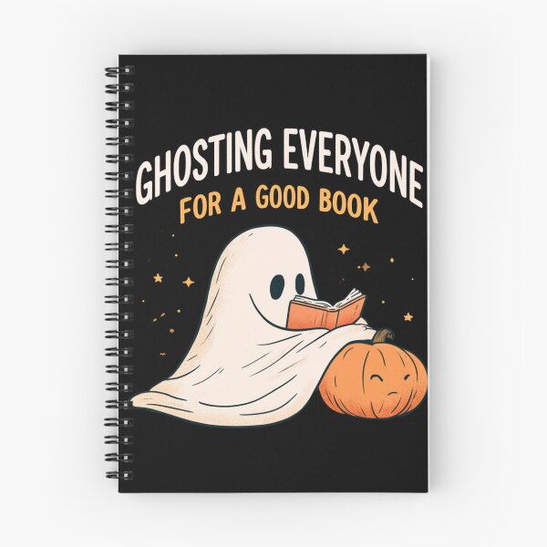 Item preview, Ghosting Everyone for a Good Book – Cute Halloween Ghost Reading designed and sold by AceEye.