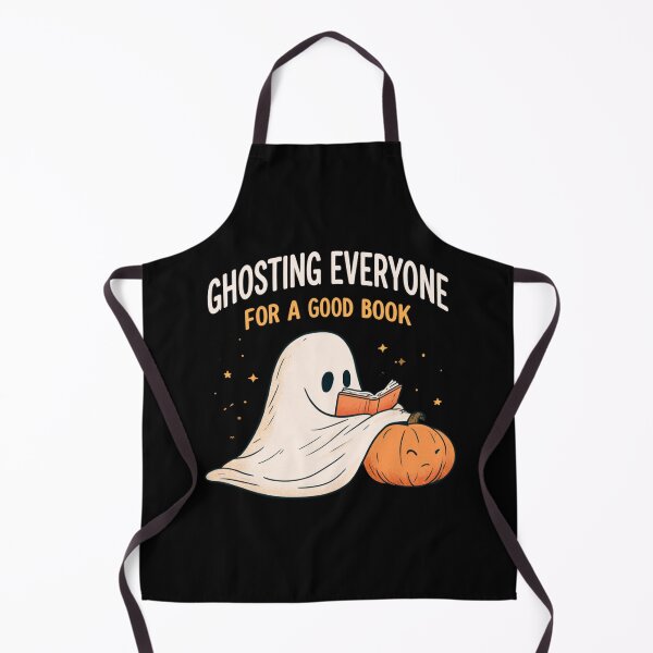 Item preview, Ghosting Everyone for a Good Book – Cute Halloween Ghost Reading designed and sold by AceEye.
