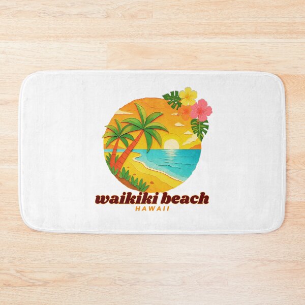 Item preview, Waikiki Beach Hawaii Paper Cut Sunset | Tropical Island Souvenir designed and sold by DonnaRaine.