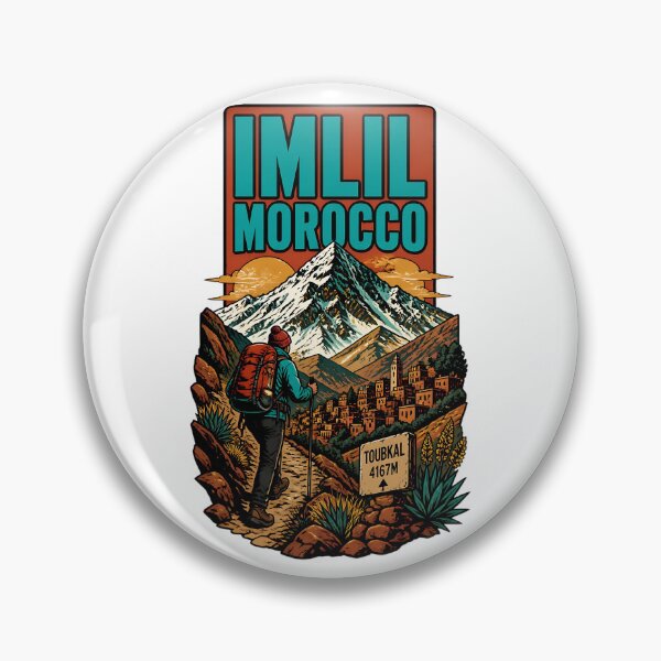 Item preview, Imlil Morocco Vintage Travel Tourism designed and sold by TravelersGems.
