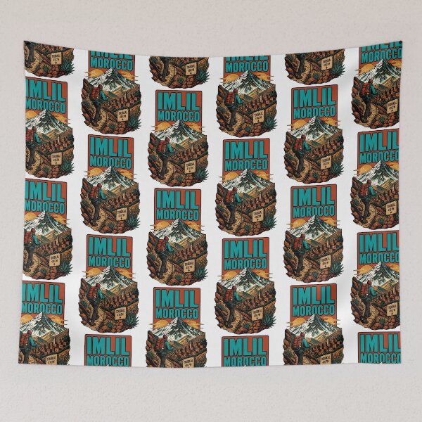 Item preview, Imlil Morocco Vintage Travel Tourism designed and sold by TravelersGems.