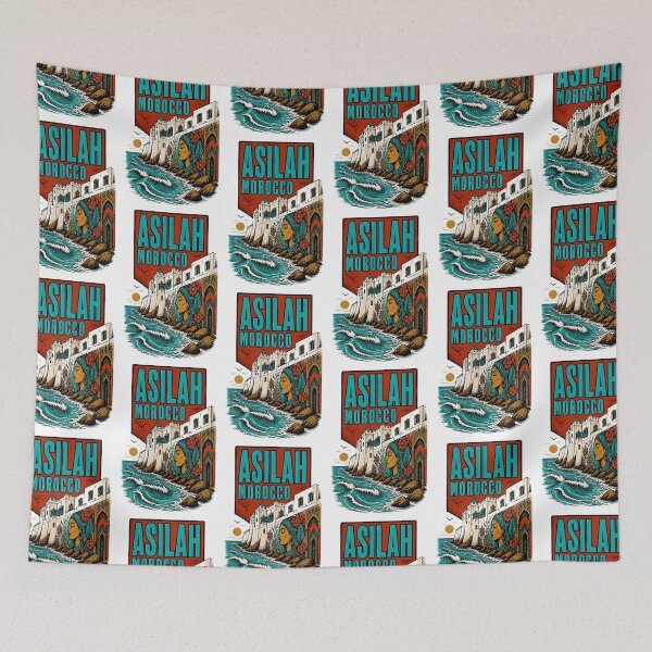 Item preview, Asilah Morocco Vintage Travel Tourism designed and sold by TravelersGems.