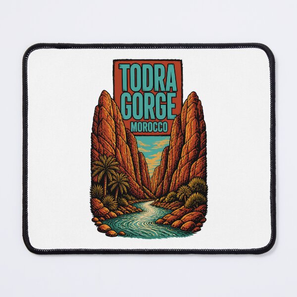 Item preview, Todra Gorge Morocco Vintage Travel Tourism designed and sold by TravelersGems.