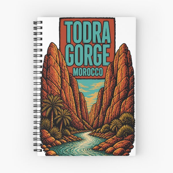 Item preview, Todra Gorge Morocco Vintage Travel Tourism designed and sold by TravelersGems.