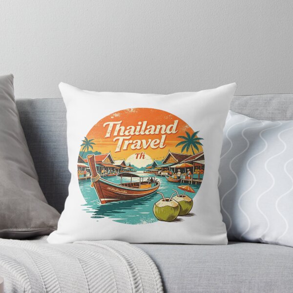 Item preview, Thailand – Floating Market Travel Art designed and sold by VladisWorld.
