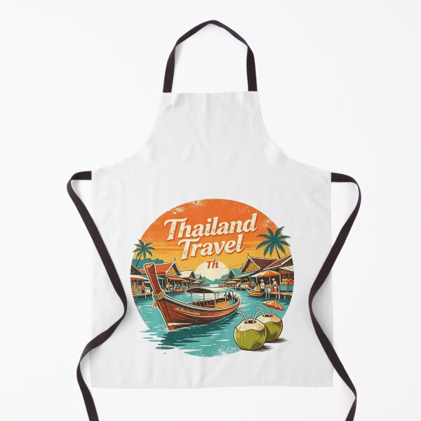 Item preview, Thailand – Floating Market Travel Art designed and sold by VladisWorld.